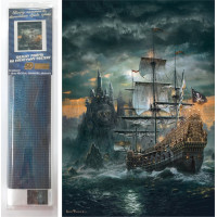 Norimpex Diamantové malování Pirátská loď 30x40 cm