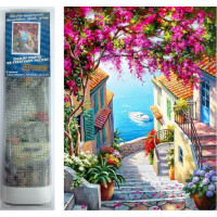 Norimpex Diamantové malování Schody nad mořem 30x40 cm
