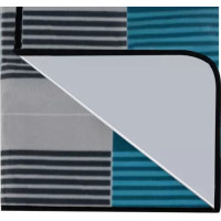 Plážová/Pikniková deka 200x200 cm - modrá/šedá