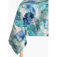 Ubrus 135x180 cm - Listy banánovníku - modrý