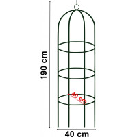 Zahradní kovová pergola 190 cm - sloupek