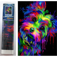 Norimpex Diamantové malování Jorkšírský teriér 30x40 cm