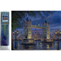 Norimpex Diamantové malování Noční Tower Bridge 30x40 cm