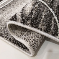 Kusový koberec PANNE geometrie - odstíny šedé - 160x220 cm