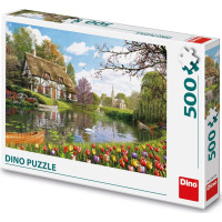DINO Puzzle Chata u vody 500 dílků