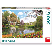 DINO Puzzle Chata u vody 500 dílků