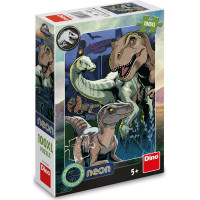 DINO Svítící puzzle Jurský Svět XL 100 dílků