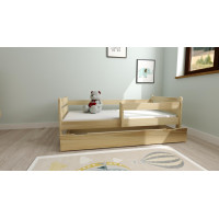 Dětská postel z masivu borovice EDITA - 200x90 cm - přírodní