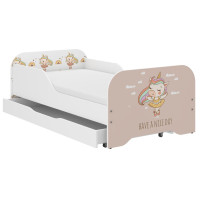 Dětská postel KIM - JEDNOROŽEC 140x70 cm + MATRACE