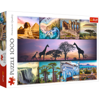 TREFL Puzzle Koláž, Afrika 1000 dílků