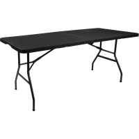 Skládací zahradní stůl 180 cm - černý