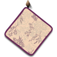 Kuchyňská podložka NATURE 20x20 cm - Levandule - béžová