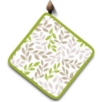 Kuchyňská podložka NATURE 20x20 cm - Lístečky