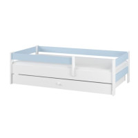 Dětská postel SIMPLE se šuplíkem - modrá - 180x80 cm