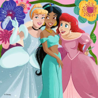 RAVENSBURGER Puzzle Disney: Princezny z pohádek 3x49 dílků