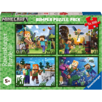 RAVENSBURGER Puzzle Minecraft 4x100 dílků