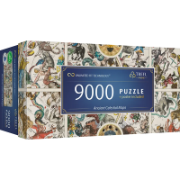 TREFL Puzzle UFT Staré nebeské mapy souhvězdí 9000 dílků