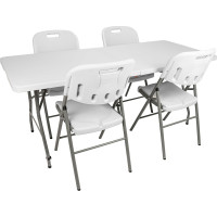 Skládací zahradní/cateringová židle WHITE - bílá