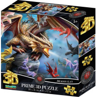 PRIME 3D Puzzle Dračí klan 3D 150 dílků
