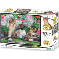 PRIME 3D Puzzle Mezi pivoňkami 3D 48 dílků