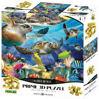 PRIME 3D Puzzle Želvy 3D 63 dílků