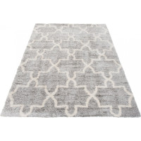 Kusový koberec Shaggy VERSAY Pattern - šedý