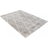 Kusový koberec Shaggy VERSAY Fence - šedý