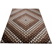 Kusový koberec TANGO Pattern - tmavě hnědý