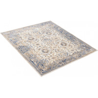 Kusový koberec ASTHANE Classic - bílý/tmavě modrý/hnědý