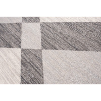 Kusový koberec SARI Geometry - tmavě šedý/šedý