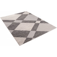 Kusový koberec SARI Geometry - tmavě šedý/šedý