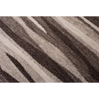 Kusový koberec SARI Ripple - hnědý