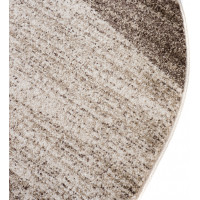 Kusový kulatý koberec SARI Fusion - béžový/hnědý