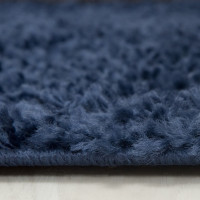Kusový koberec Shaggy SOHO - tmavě modrý