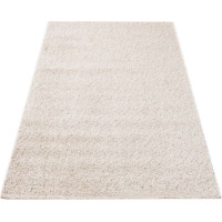 Kusový koberec Shaggy SOHO - tmavě béžový