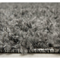 Kusový koberec Shaggy SOHO - tmavě šedý