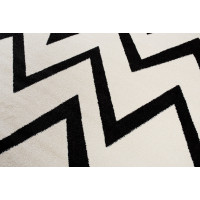 Kusový koberec MAROKO Scrawl - bílý/černý