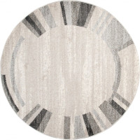 Kusový kulatý koberec SARI Form - béžový
