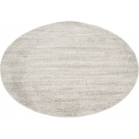 Kusový kulatý koberec SARI Mono - světle šedý