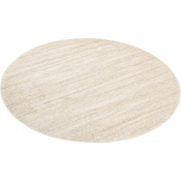 Kusový kulatý koberec SARI Mono - krémový