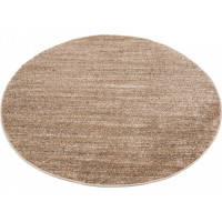 Kusový kulatý koberec SARI Mono - béžový