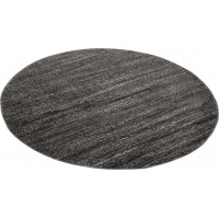 Kusový kulatý koberec SARI Mono - černý