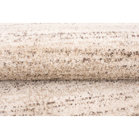 Kusový kulatý koberec SARI Mono - krémový/hnědý