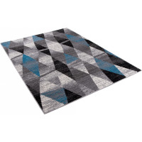 Kusový koberec JÁVA Diamonds - šedý/modrý