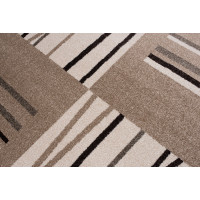 Kusový koberec JÁVA Stem - krémový/hnědý