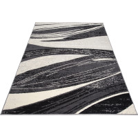 Kusový koberec TAPIS Soft - tmavě šedý/krémový