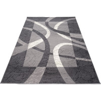 Kusový koberec TAPIS Ribbon - tmavě šedý