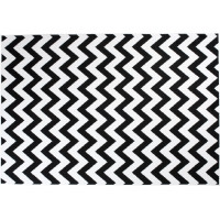 Kusový koberec TAPIS Cik cak - černý/bílý