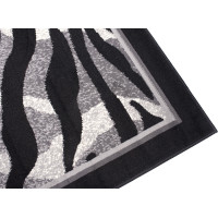 Kusový koberec TAPIS Tiger - šedý/černý