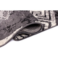 Kusový koberec TAPIS Rosette - tmavě šedý